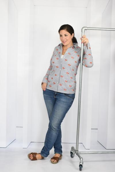 Nähbeispiel Hemd/Bluse/Kleid Camisa lillesol women Nr. 43